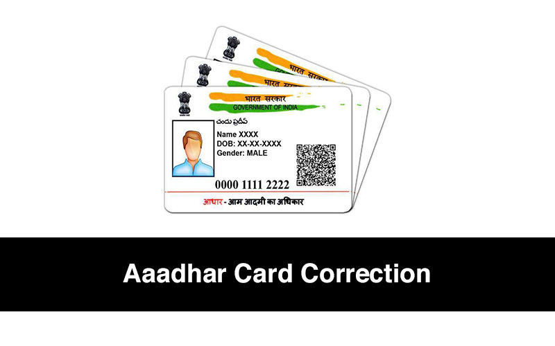 Aaadhar Card Correction