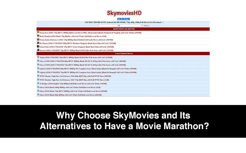 SkyMovies (2021): Download Latest Bollywood, Hollywood & Hindi Dubbed Movies  Online