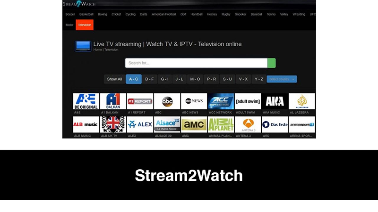 Stream2watch (2023) Watch Live Sport and Streams Online