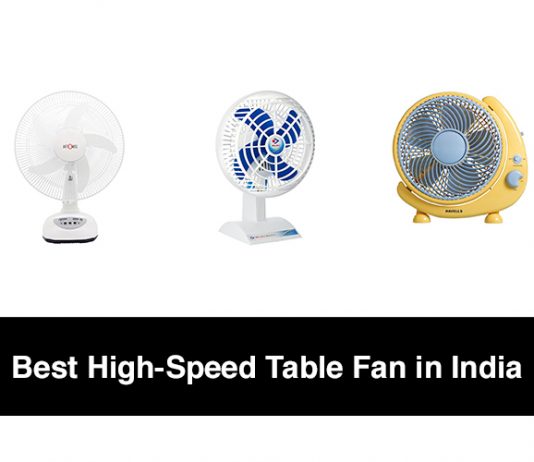 Best High-Speed Table Fan in India