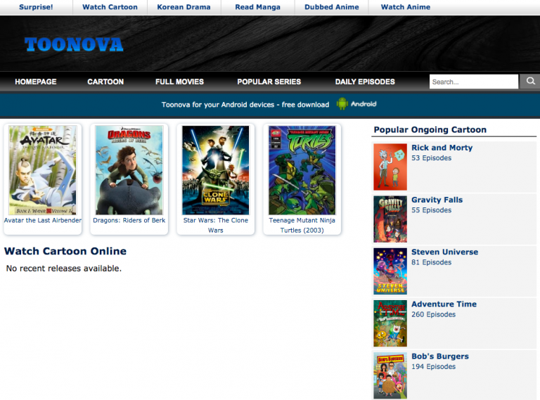 Toonova 2024: Watch Cartoon, Popular Web Series & HD Movies in English Online for free