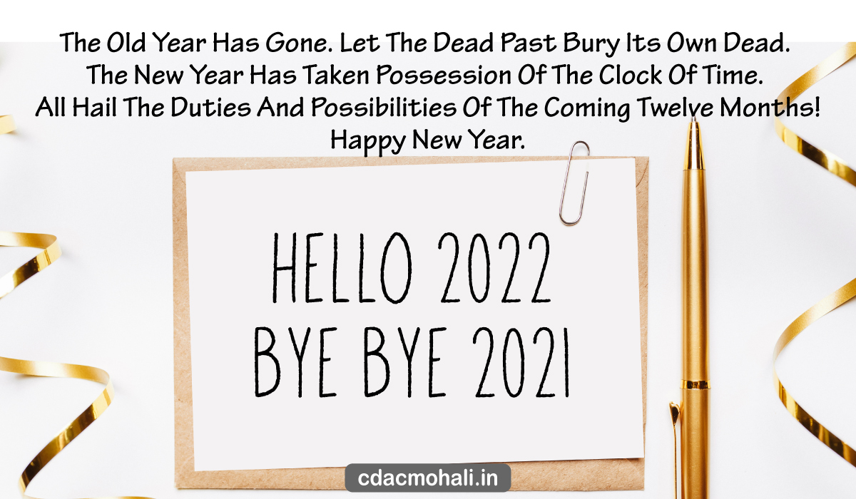 Goodbye 2021 Welcome 2022 DP