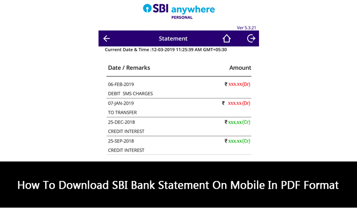 How To Download SBI Bank Statement On Mobile In PDF Format