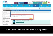 How Can I Generate SBI ATM PIN By SMS?