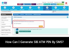 How Can I Generate SBI ATM PIN By SMS?