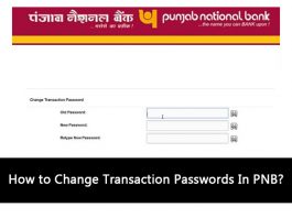 How to Change Transaction Passwords In PNB?