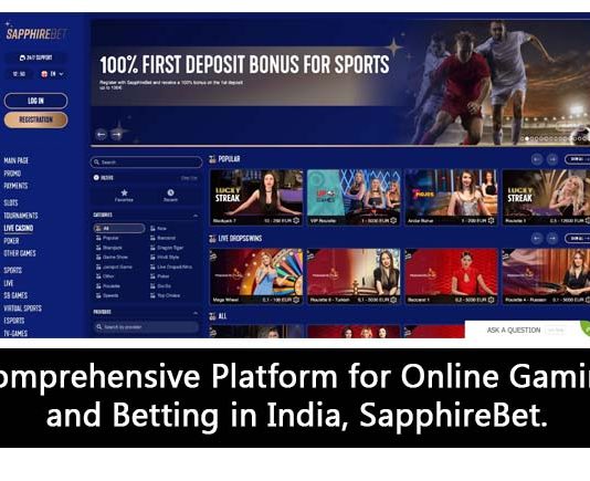 Comprehensive Platform for Online Gaming and Betting in India, SapphireBet.